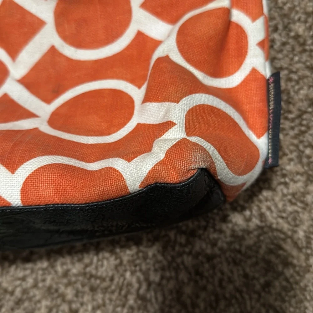 Rebekah Scott Designs orange patterned purse